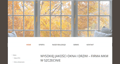 Desktop Screenshot of mkm-okna.pl