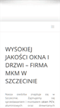 Mobile Screenshot of mkm-okna.pl